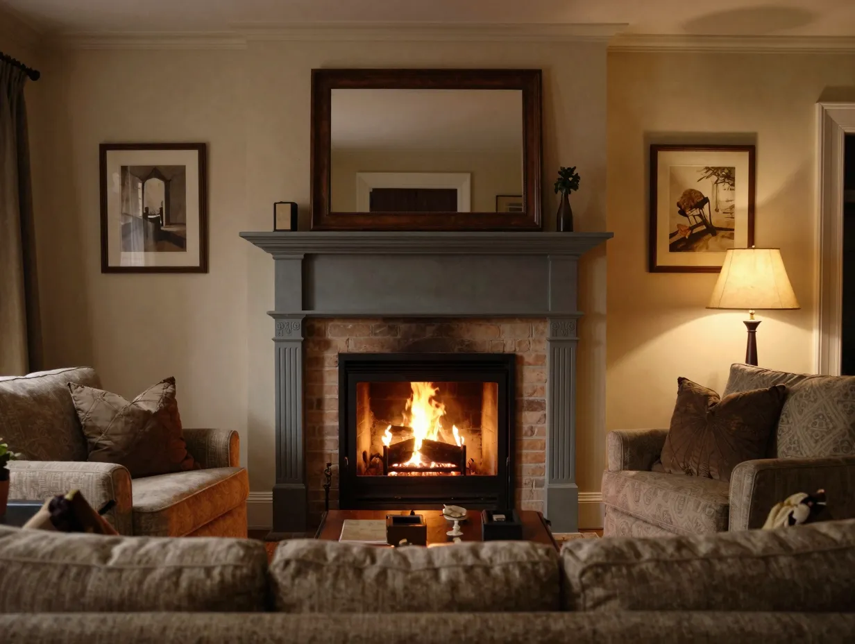 The fireplace as focal point