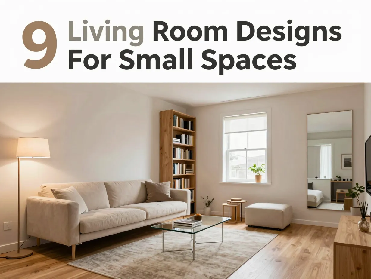 9 living room designs for small spaces