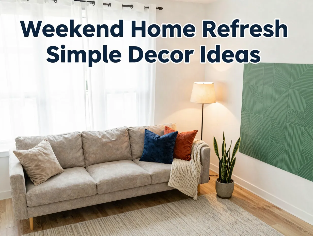 Weekend home refresh simple decor ideas