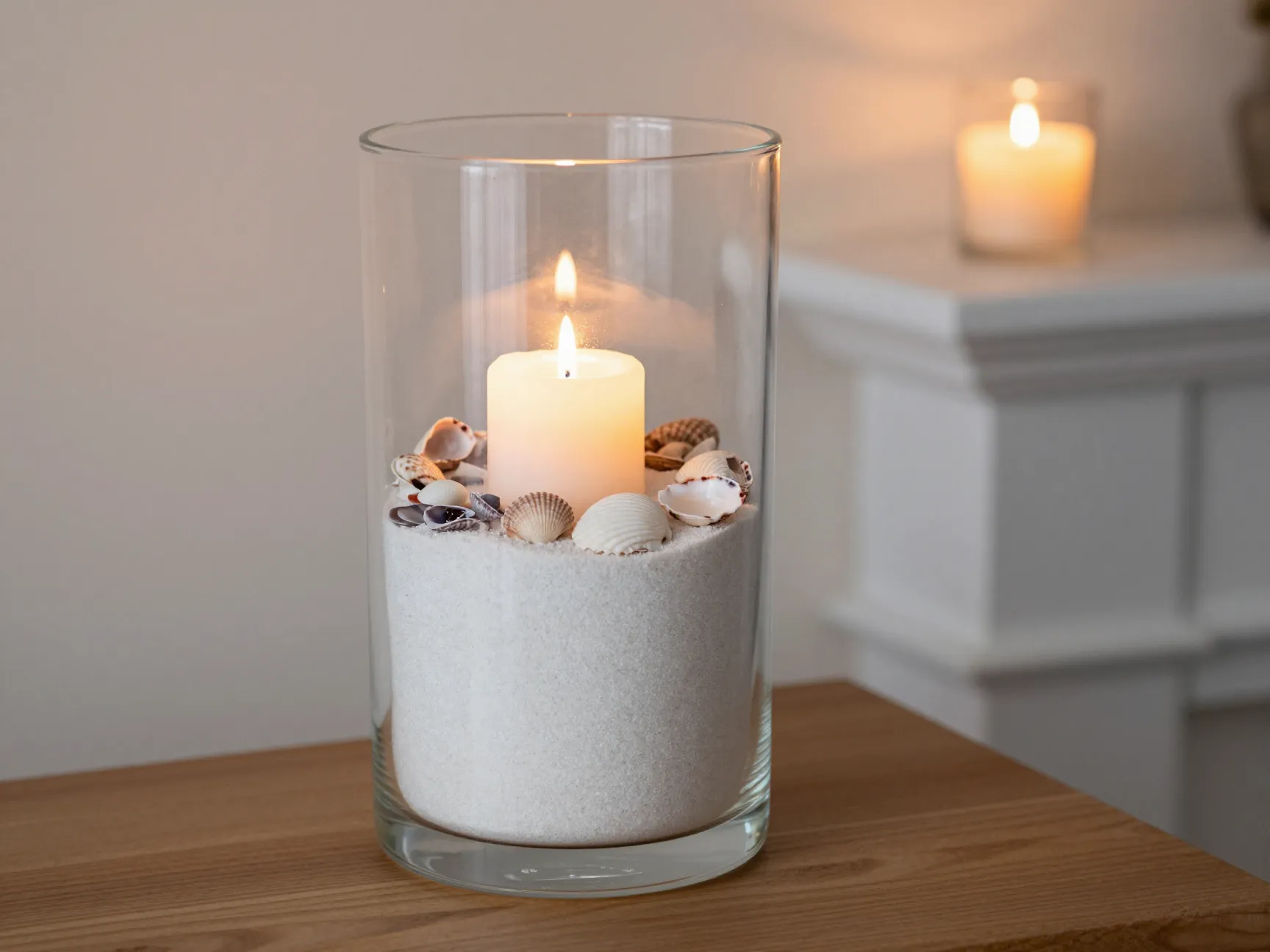 Seashell candle holders