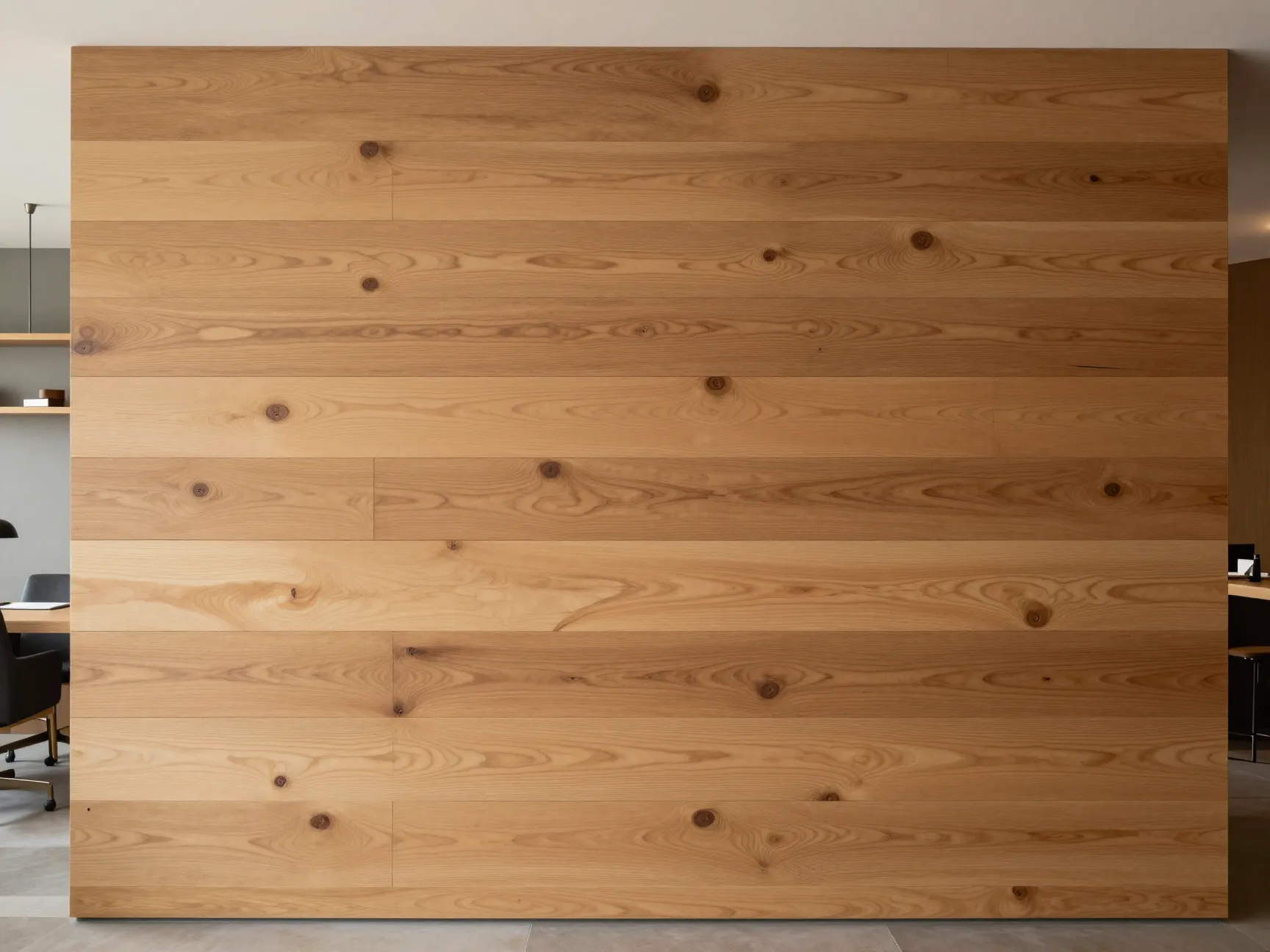Wide plank statement walls