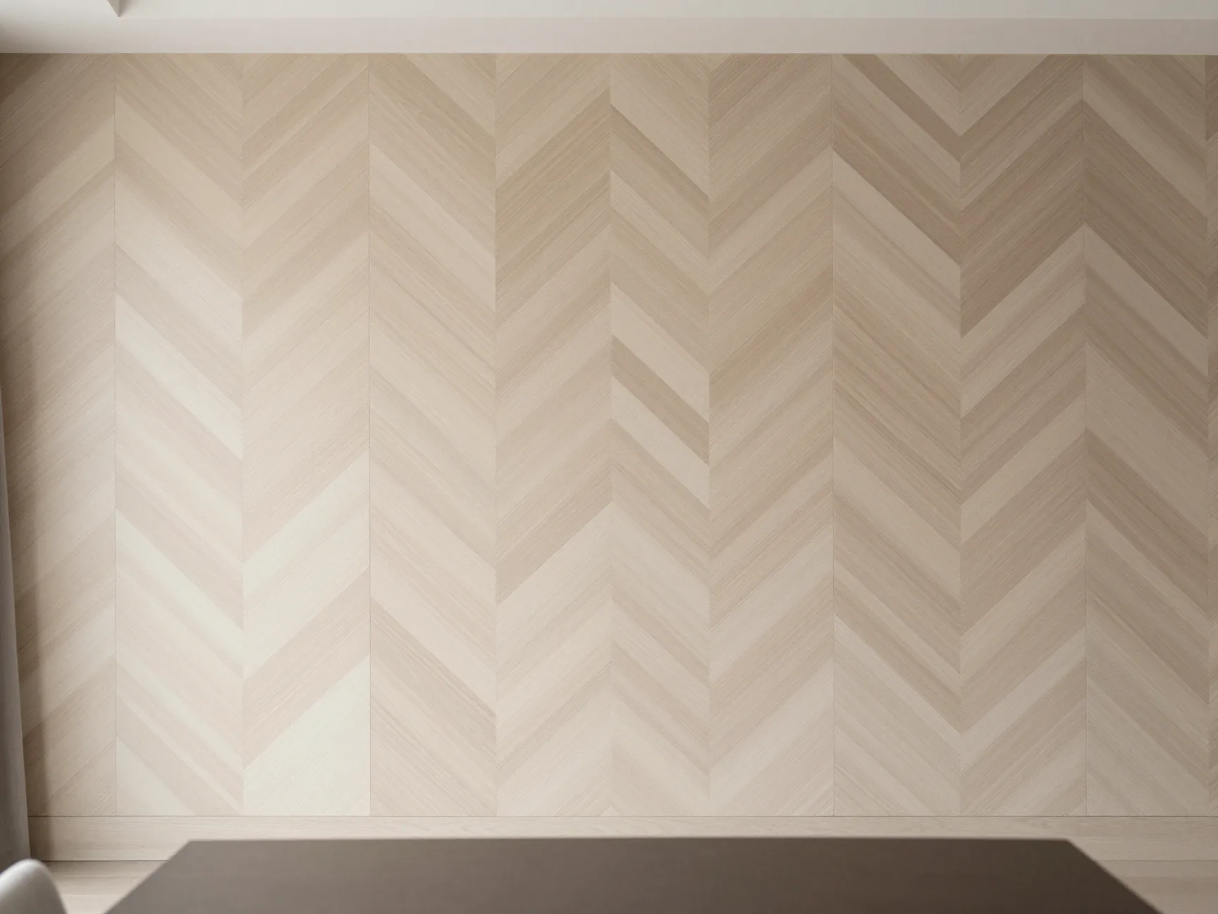 Herringbone pattern panels