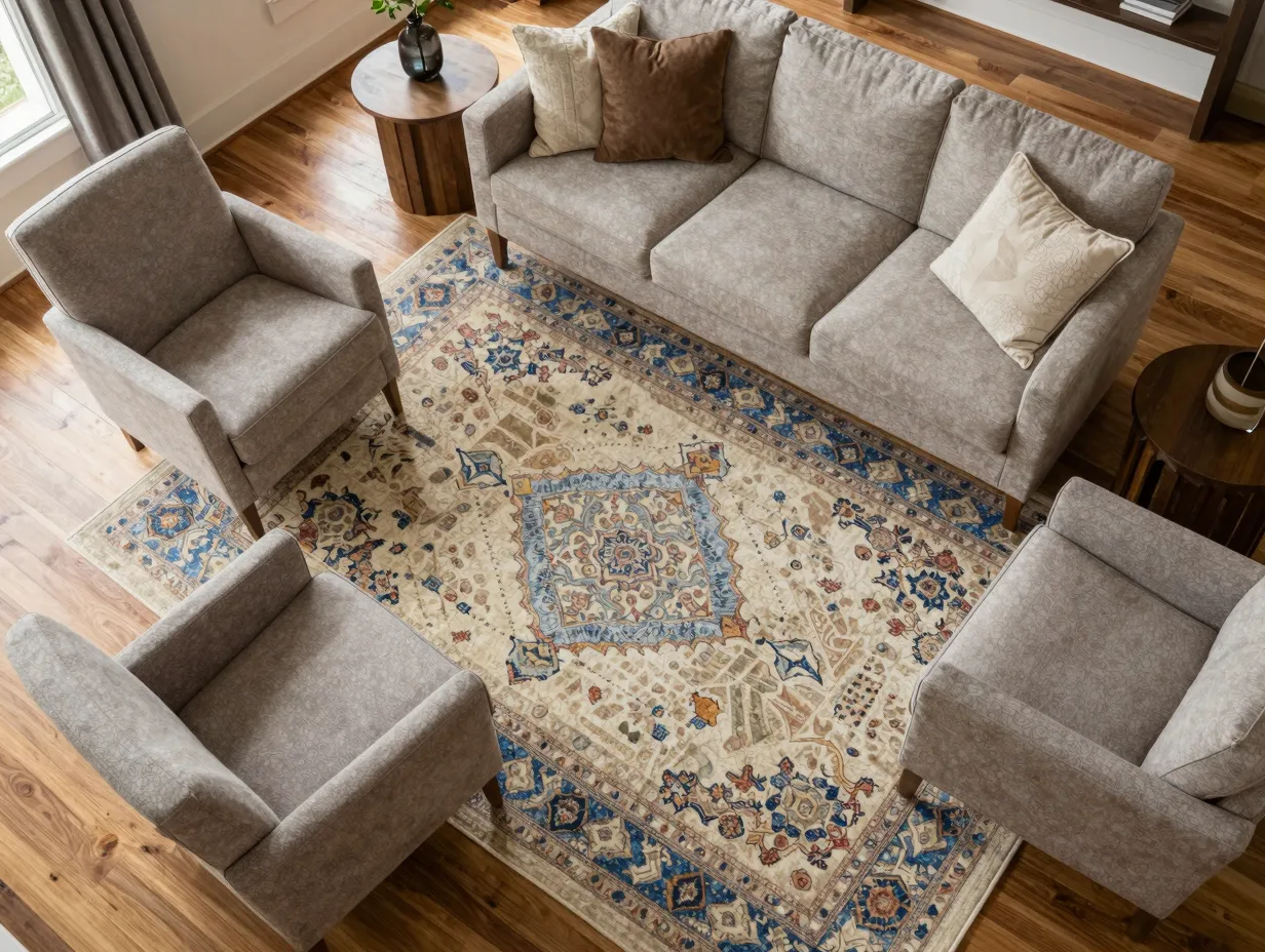 6 introduce an area rug