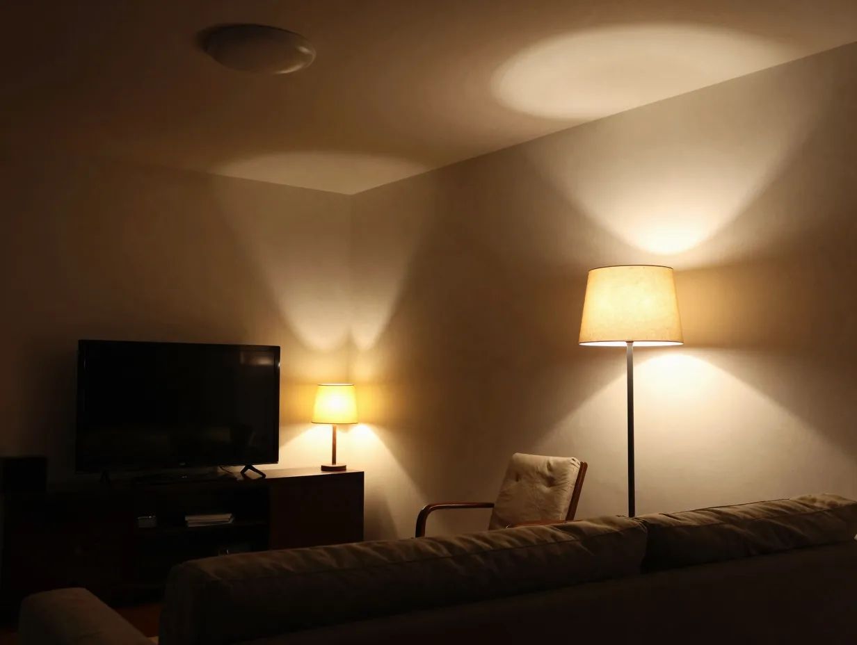 The layered lighting design