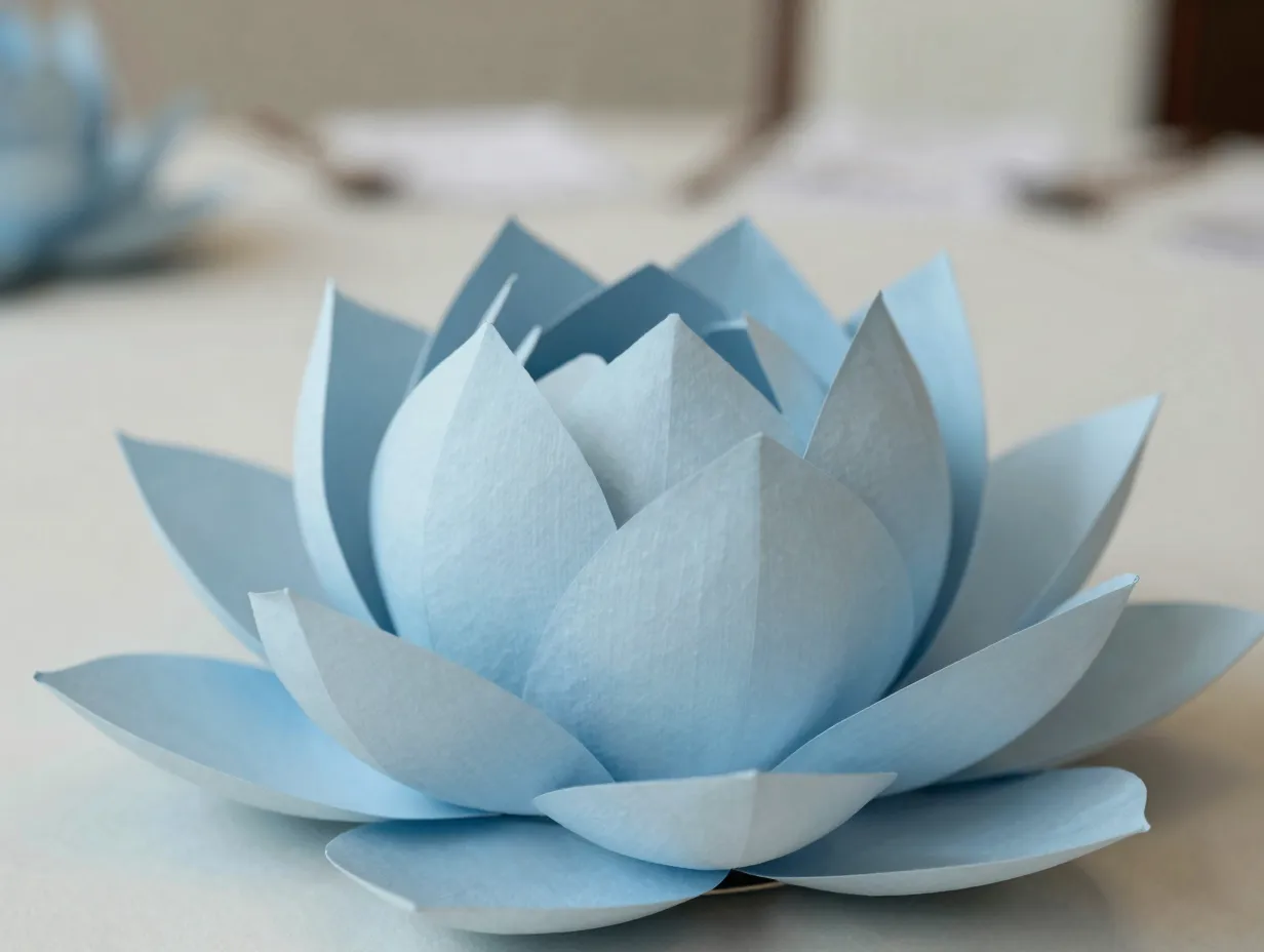 Giant paper lotus