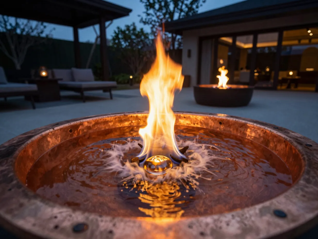 Fire and water feature