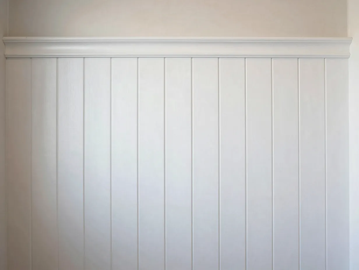 Painted beadboard panels