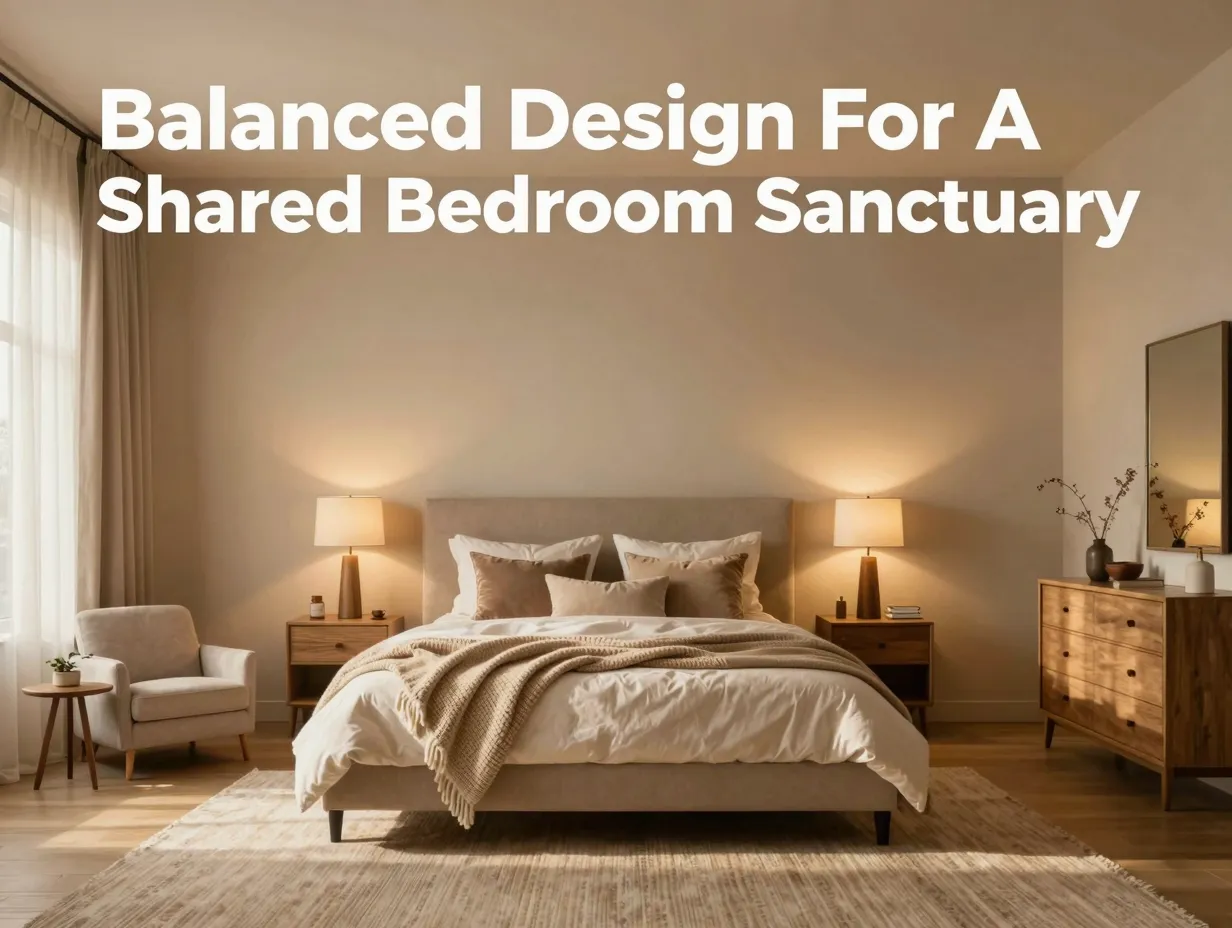Balanced design for a shared bedroom sanctuary