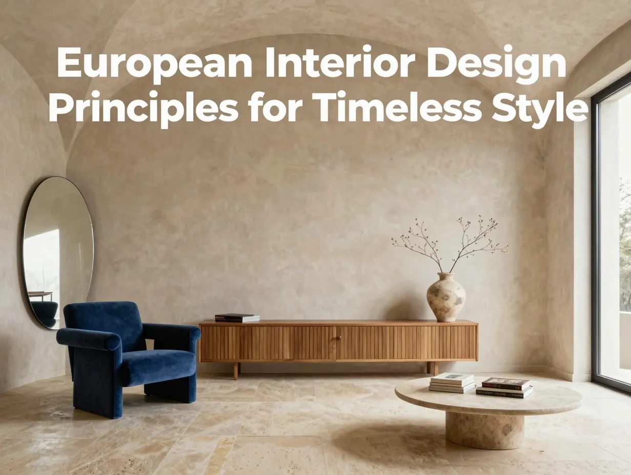 European interior design principles for timeless style