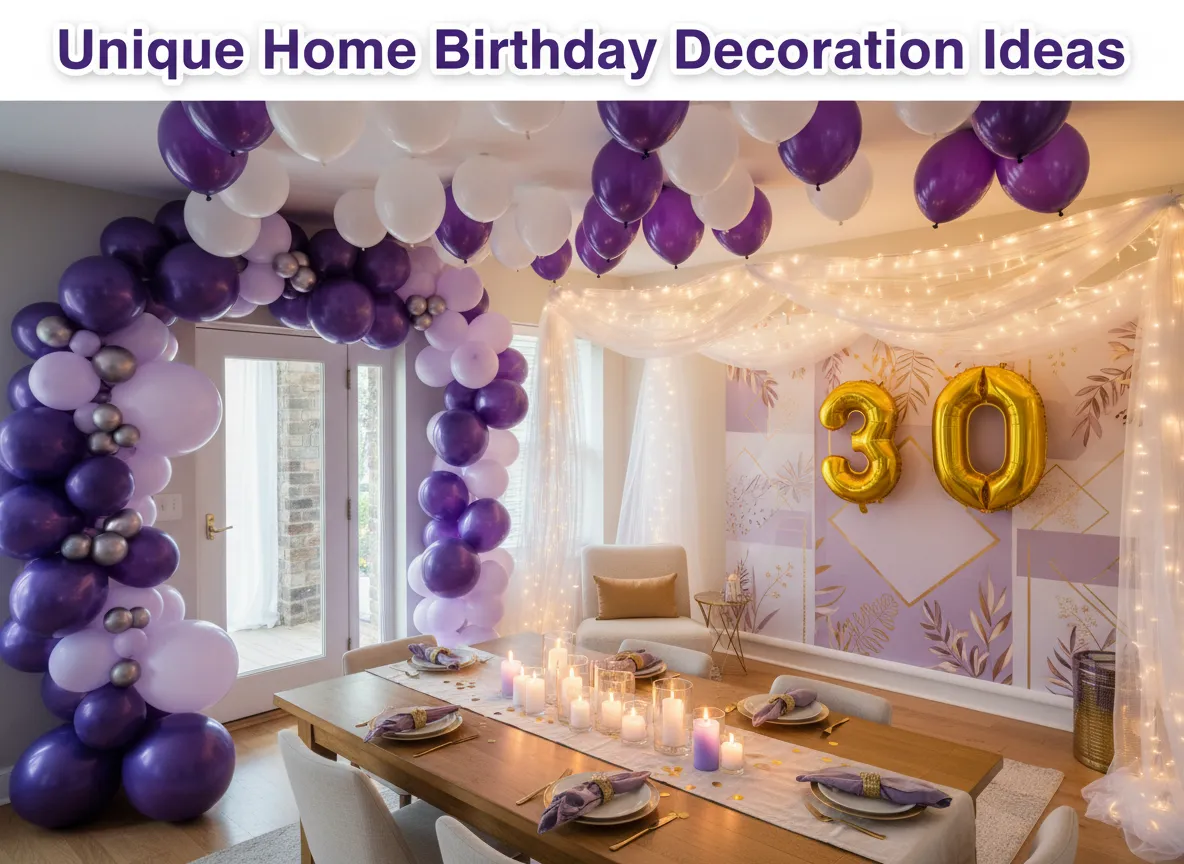 Unique home birthday decoration ideas