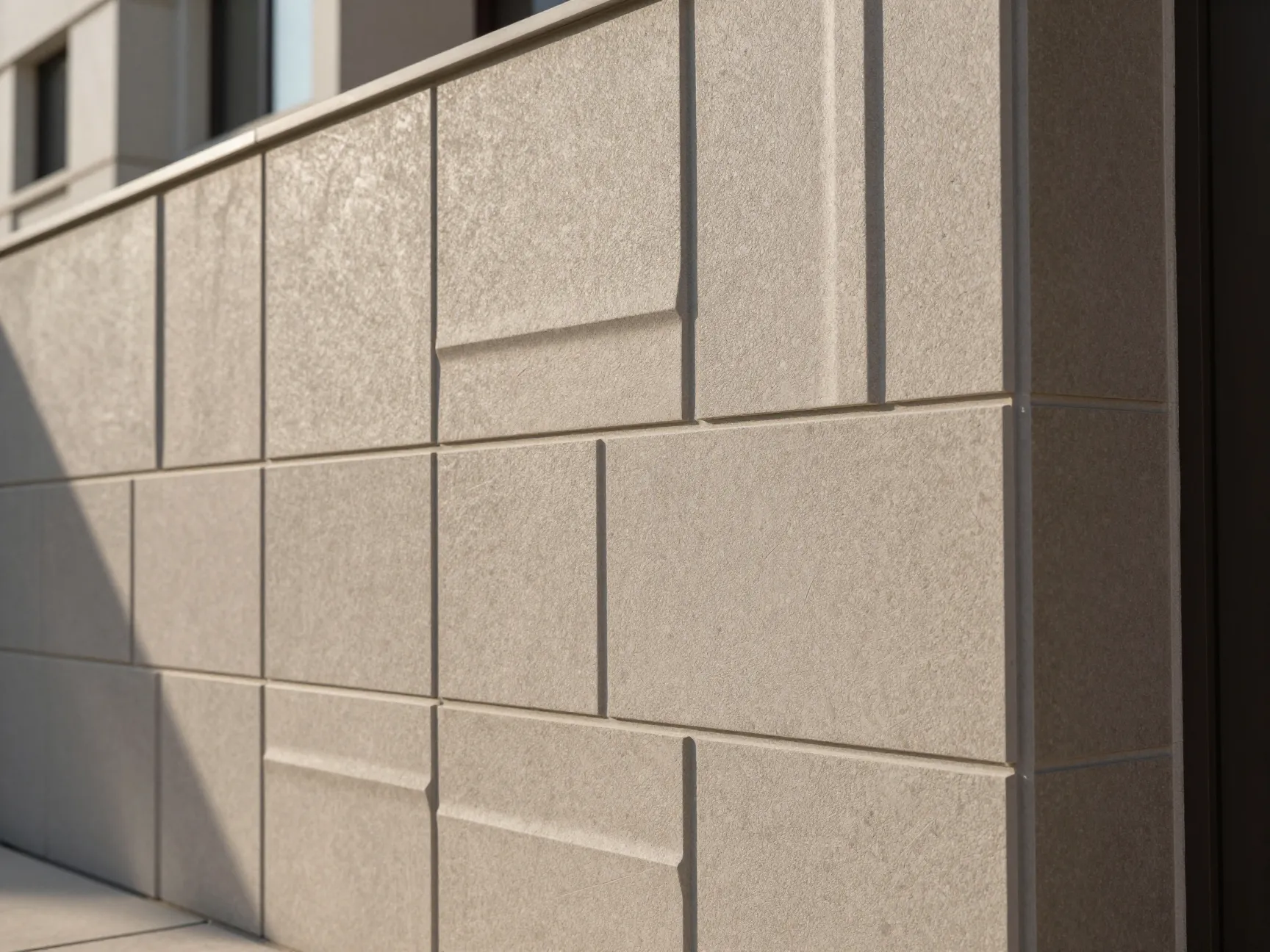 Textured tile cladding