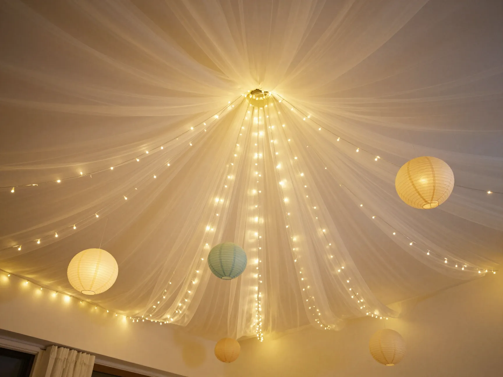2 fairy light canopy