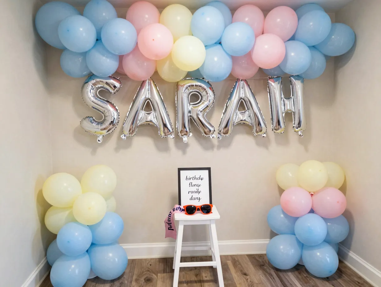 4 personalized photo backdrop