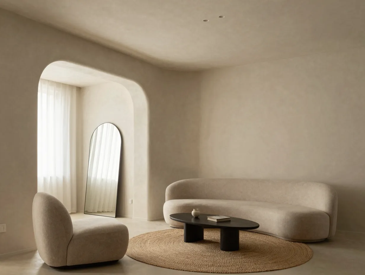Design for soft architecture and rounded forms