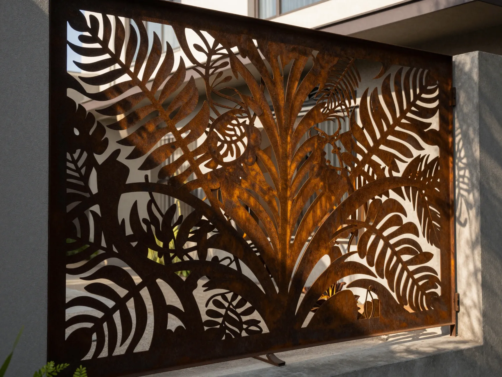 Laser cut metal panels