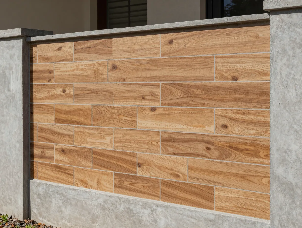 Wooden panel accents