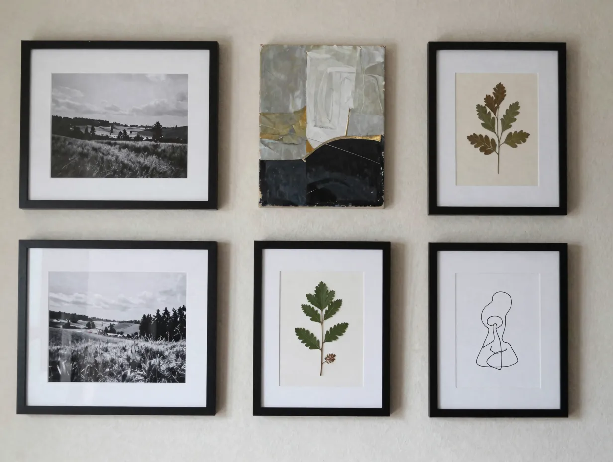 Incorporate personal touches from both partners without visual clutter