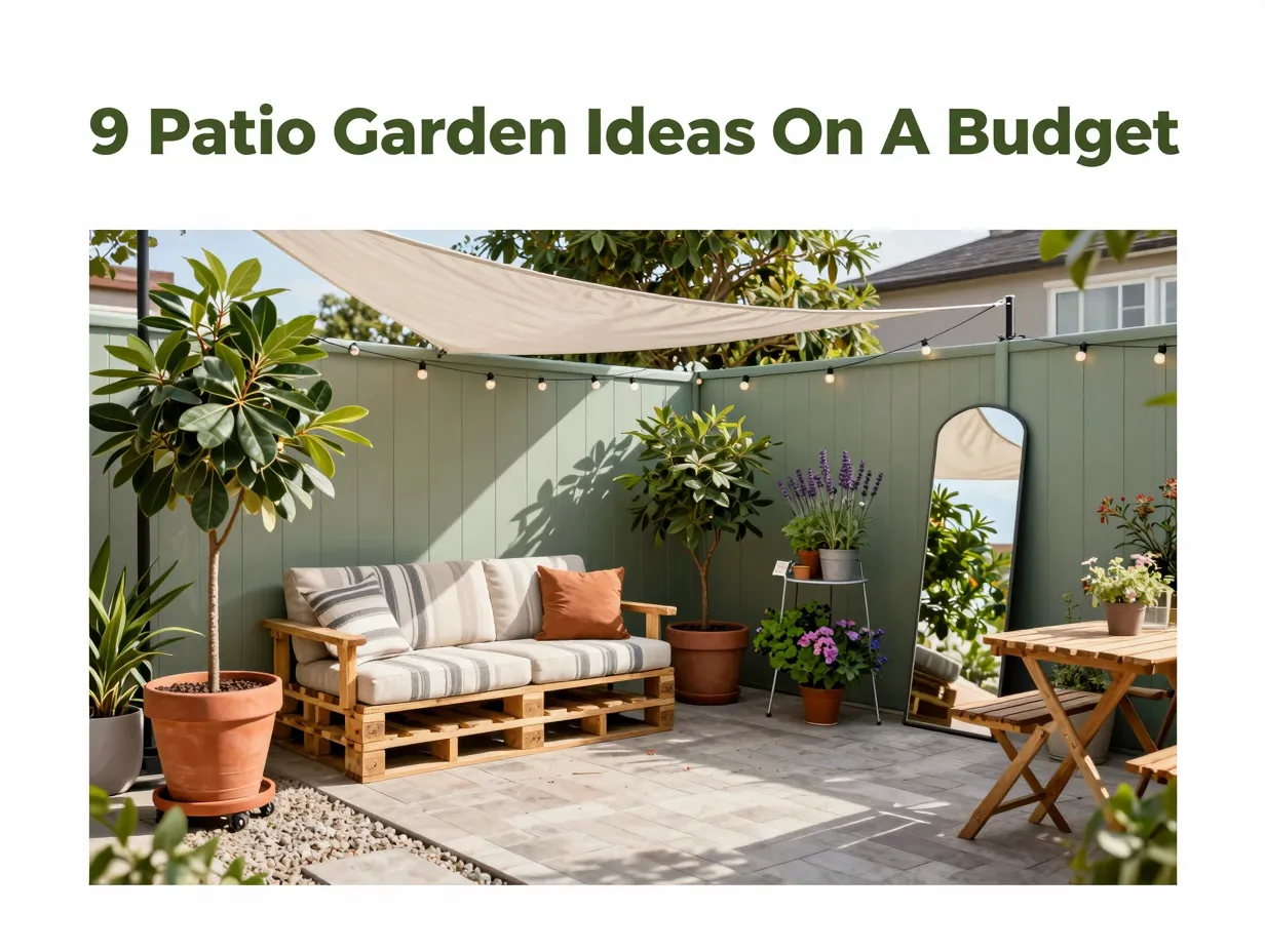 9 patio garden ideas on a budget