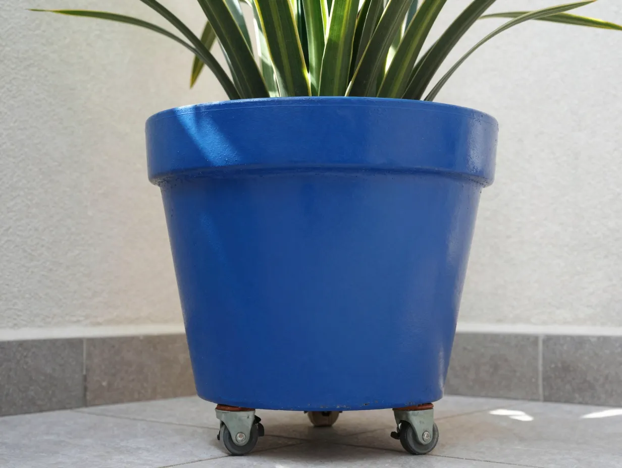 1 utilize vertical space with moveable planters