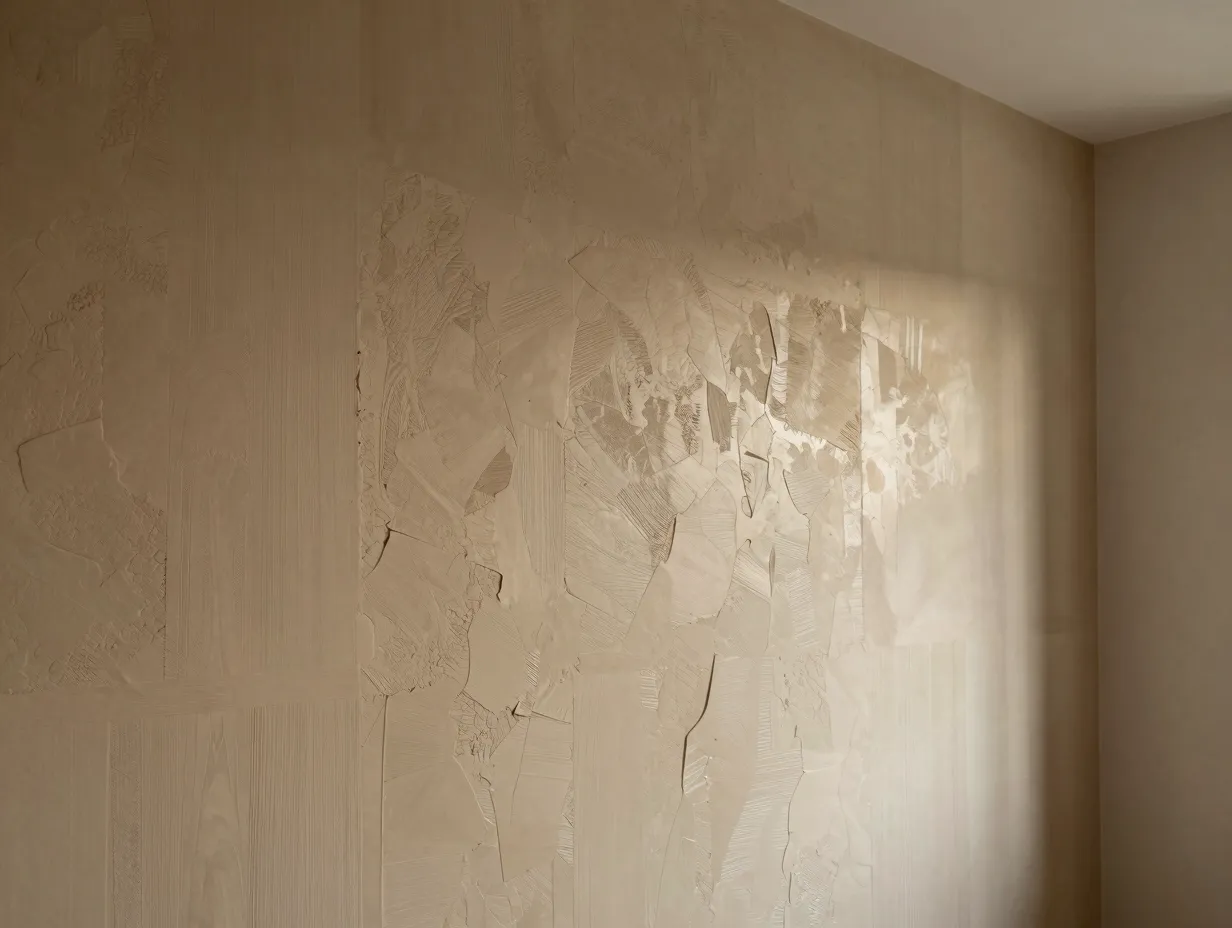 Create a textured statement wall