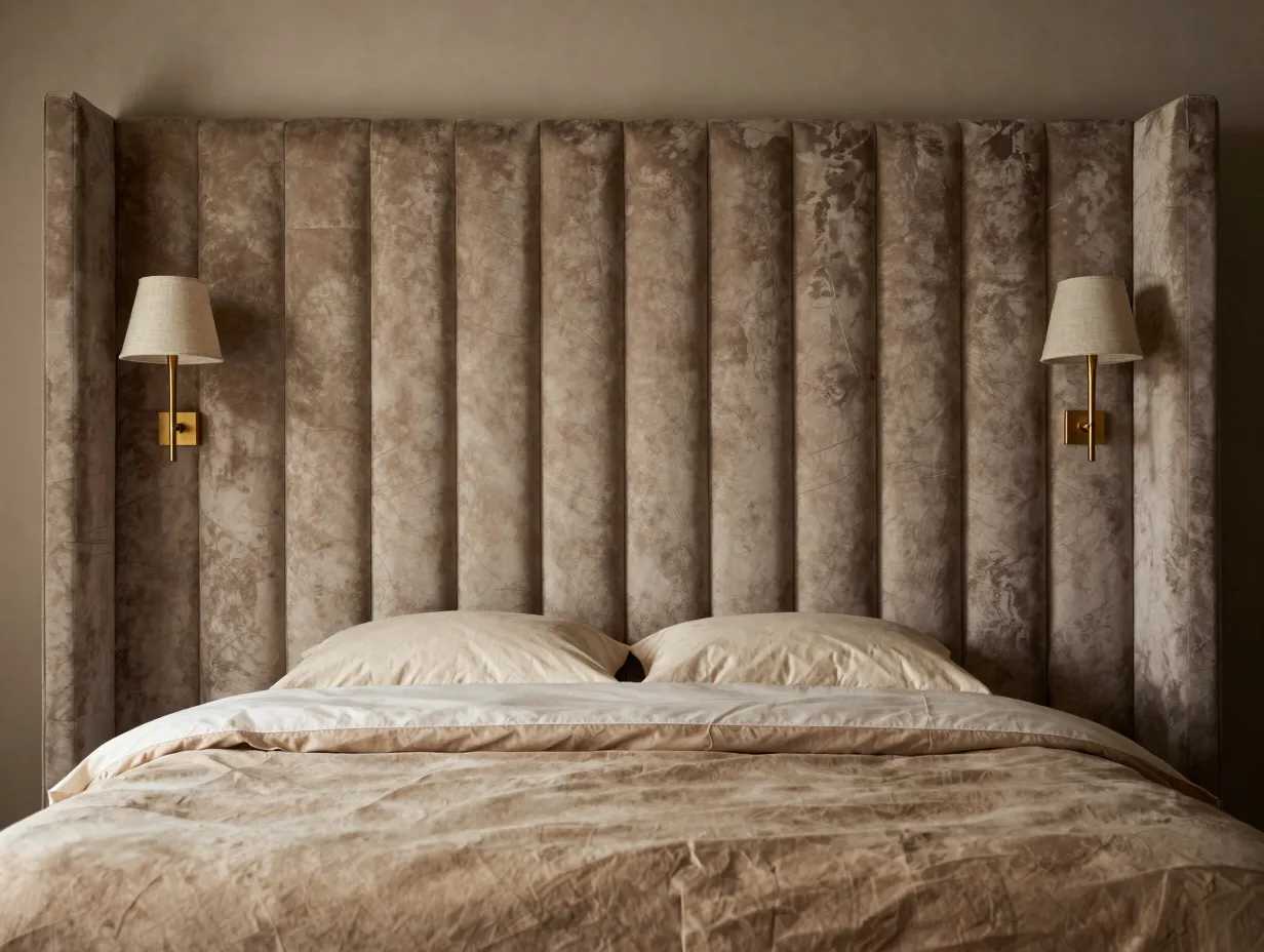 The architectural headboard statement room