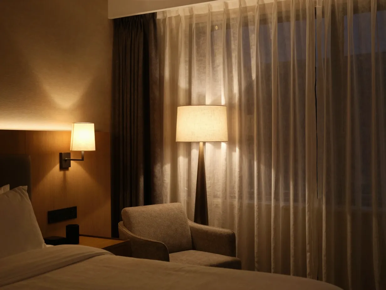 The hotel inspired layered lighting room