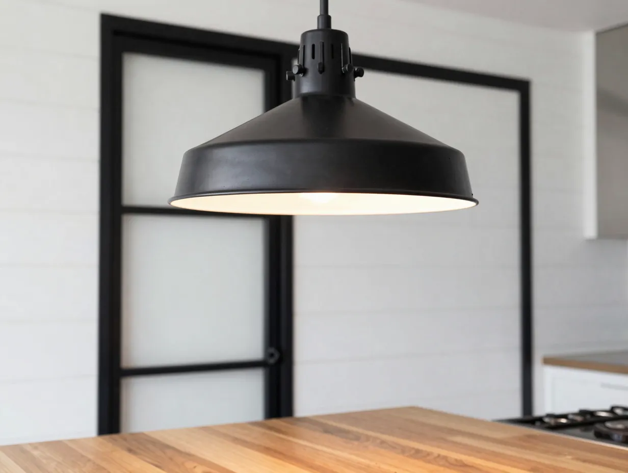 Add industrial accents for modern edge