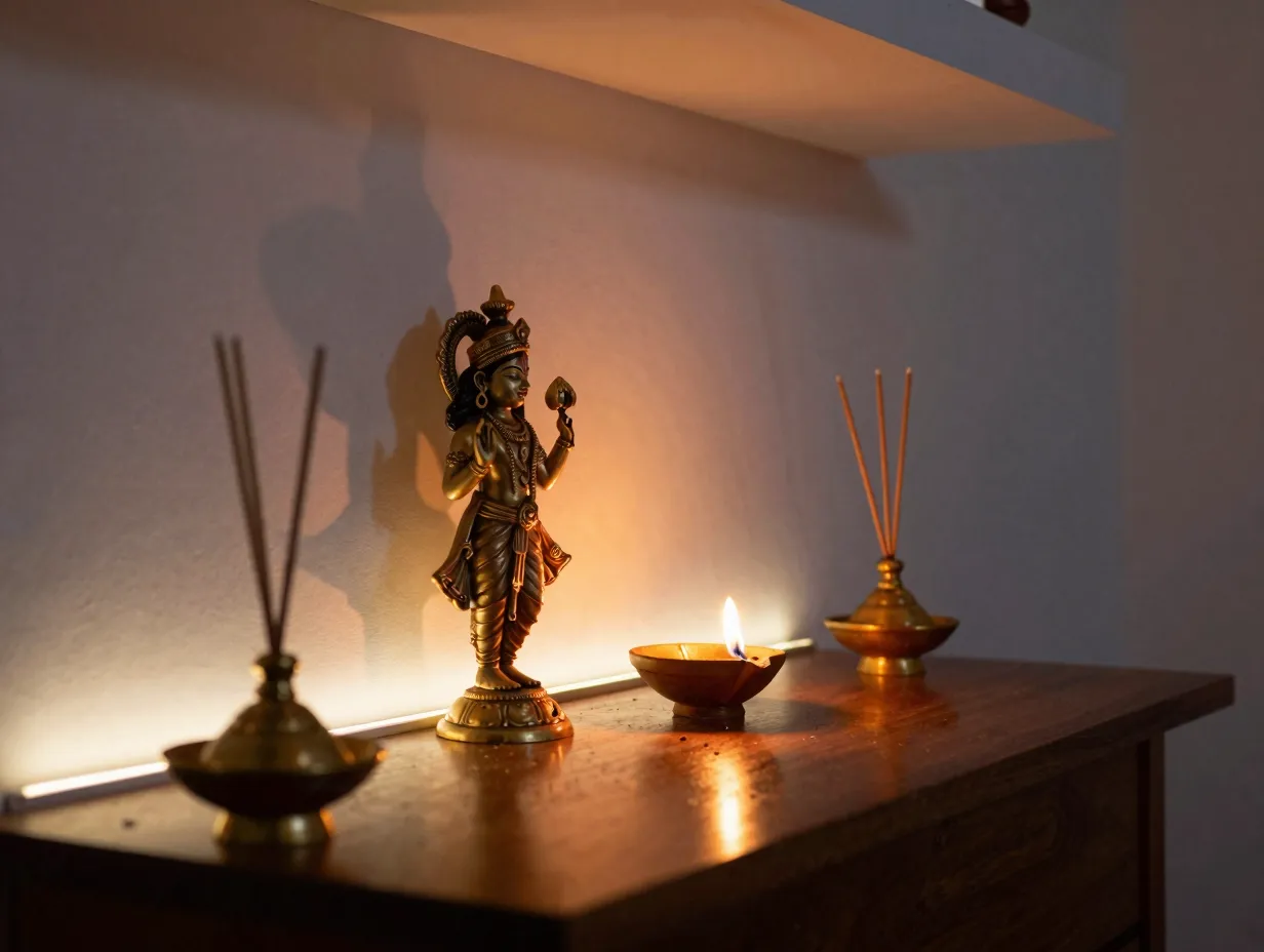 The layered lighting design