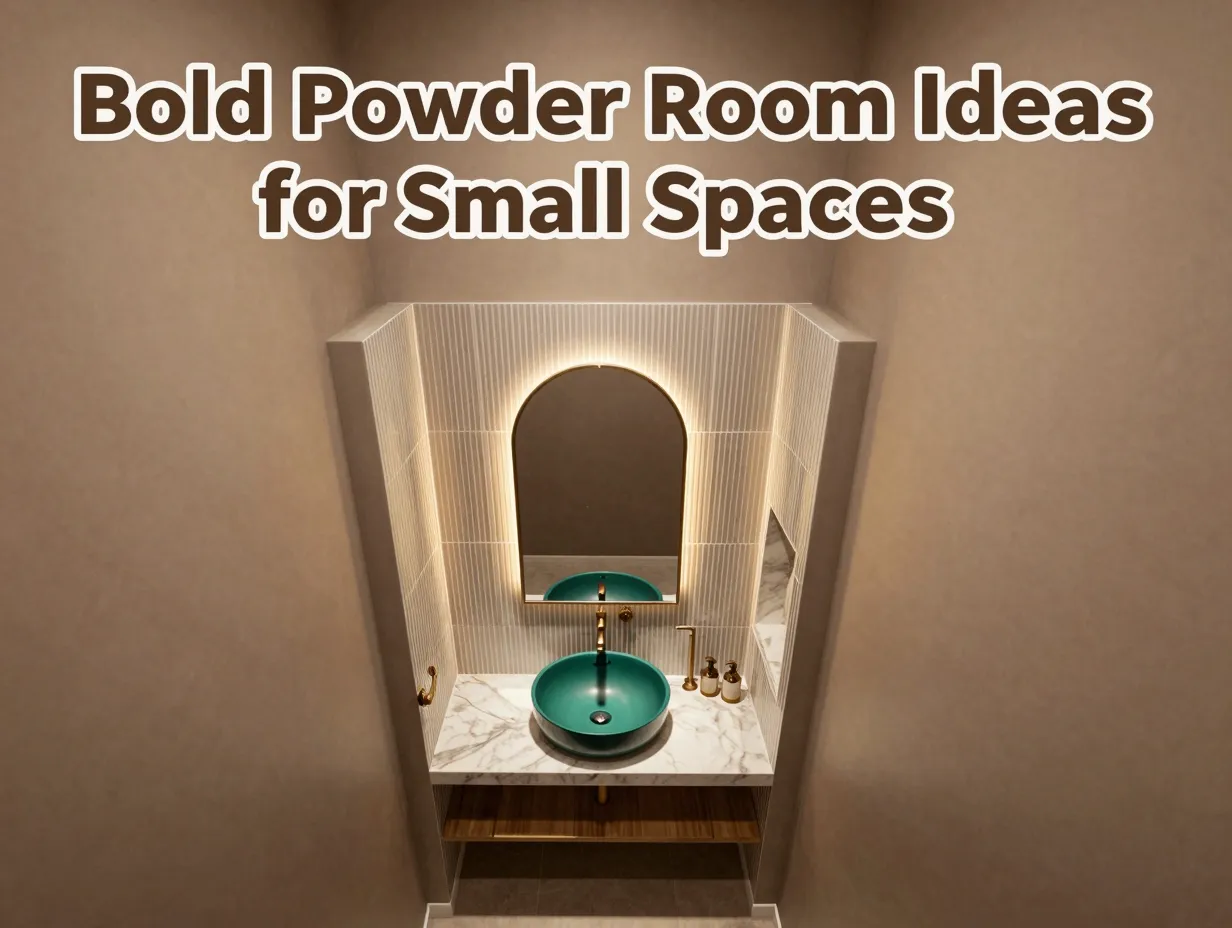 Bold powder room ideas for small spaces