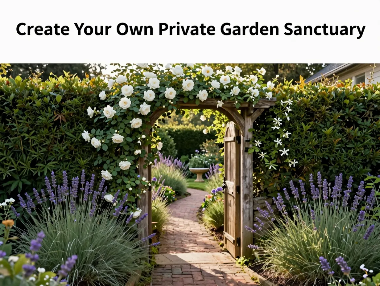 Create your own private garden sanctuary