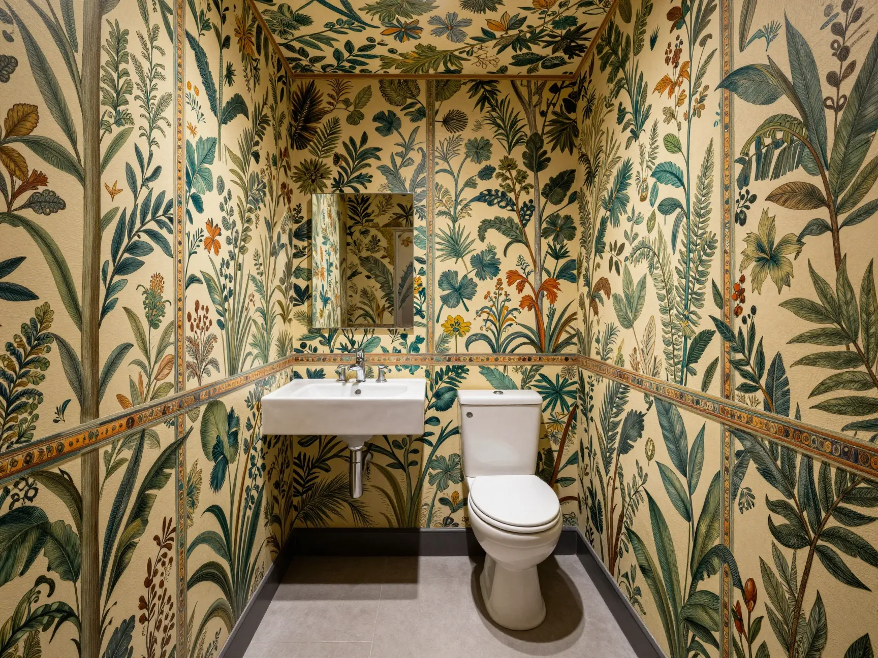 Commit to a full wall statement wallpaper