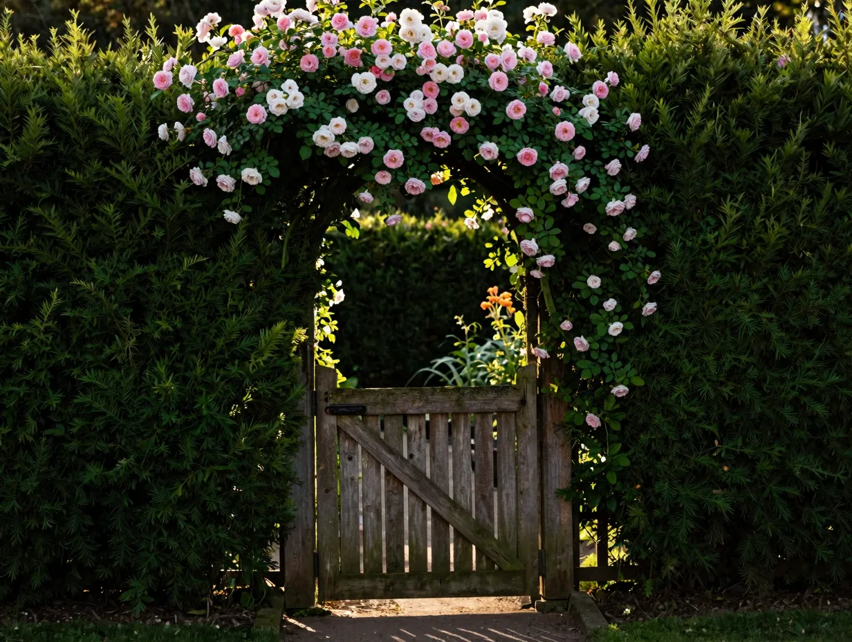 Design a hidden or intriguing entrance