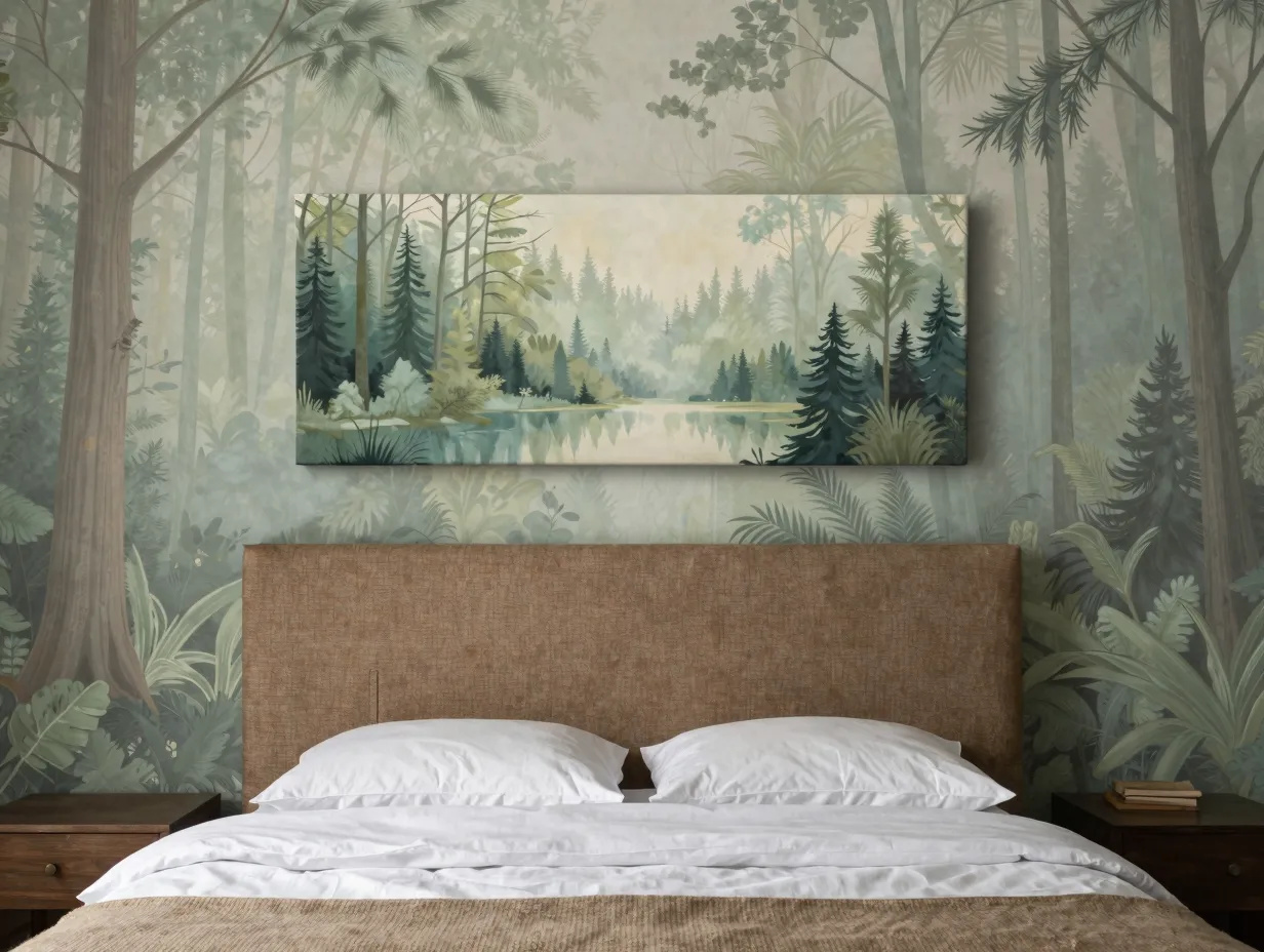 Nature inspired wallpaper for bedrooms