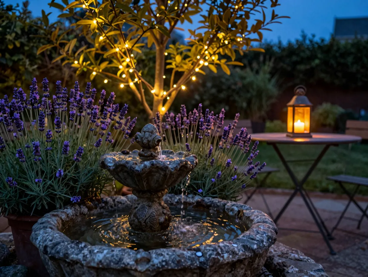 Layer sensory experience water scent and light