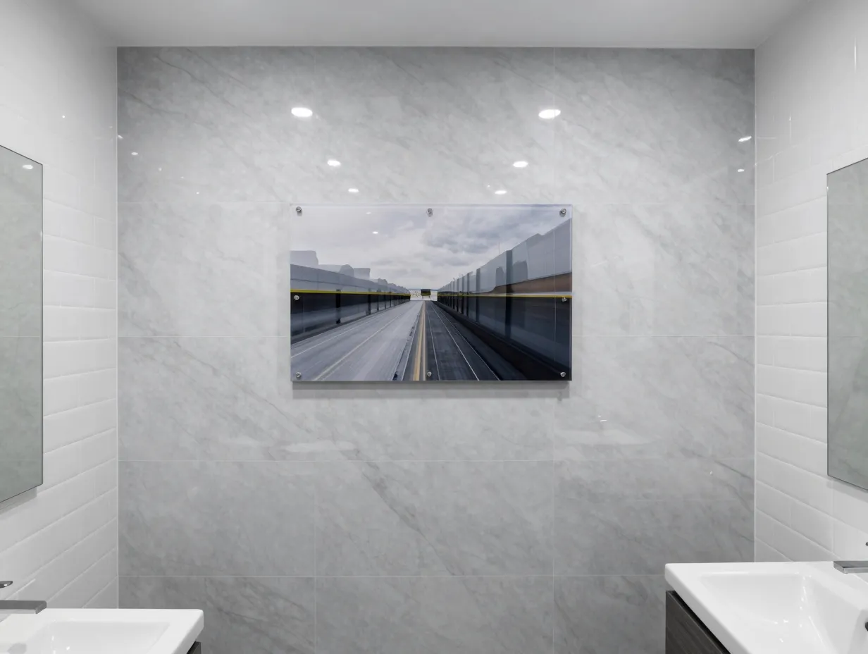 Moisture resistant art and cladding for bathrooms