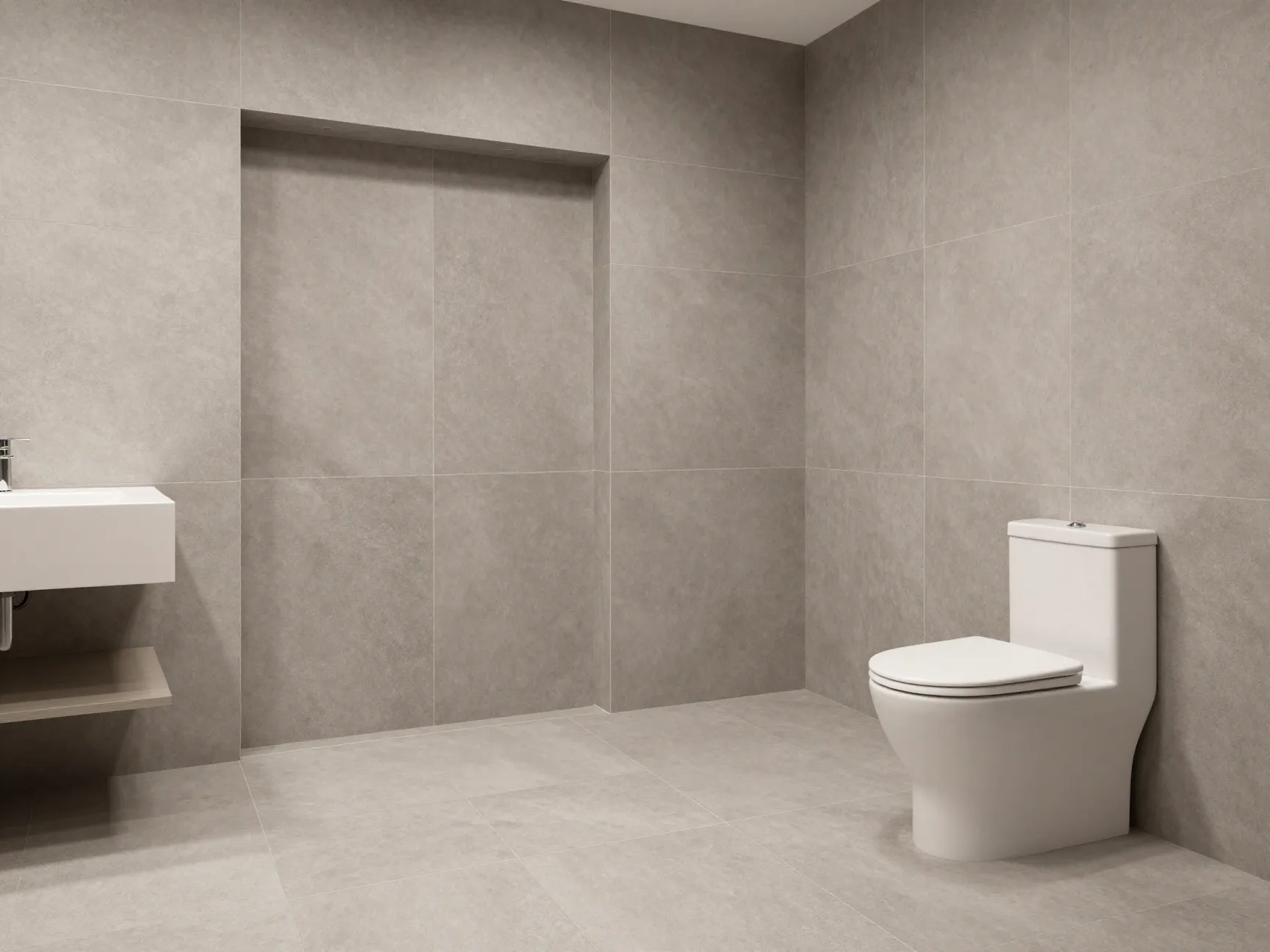 Apply material continuity across walls and floor