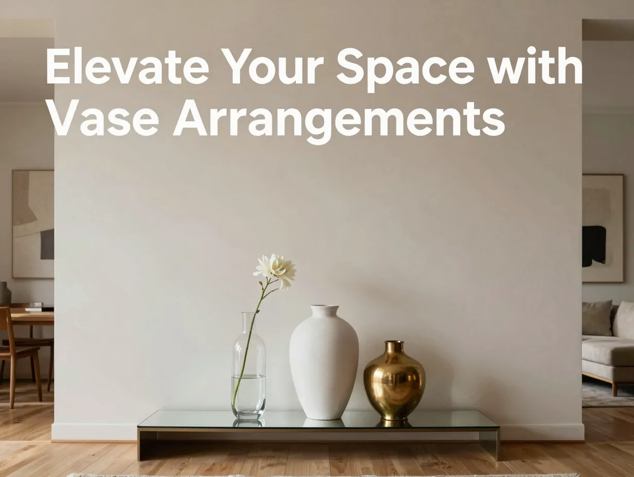 Elevate your space with vase arrangements