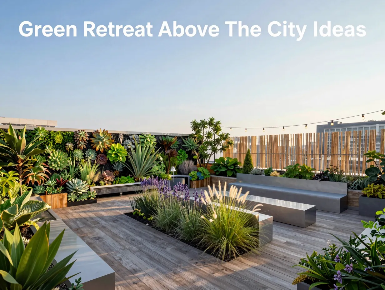 Green retreat above the city ideas