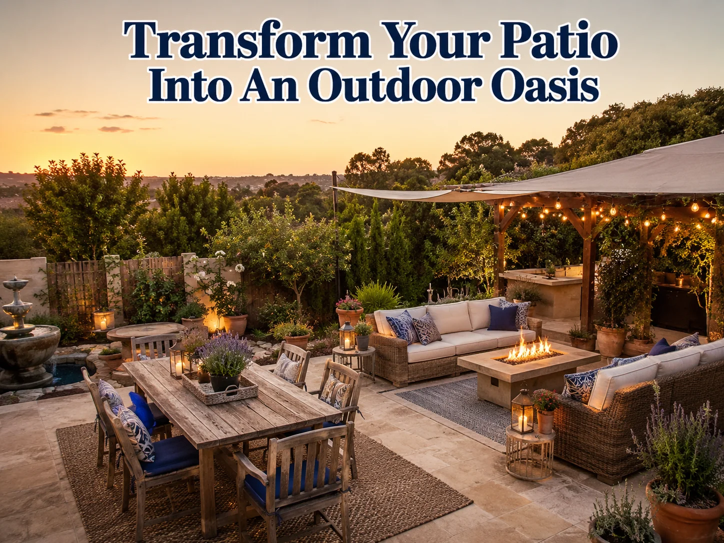 Transform your patio into an outdoor oasis