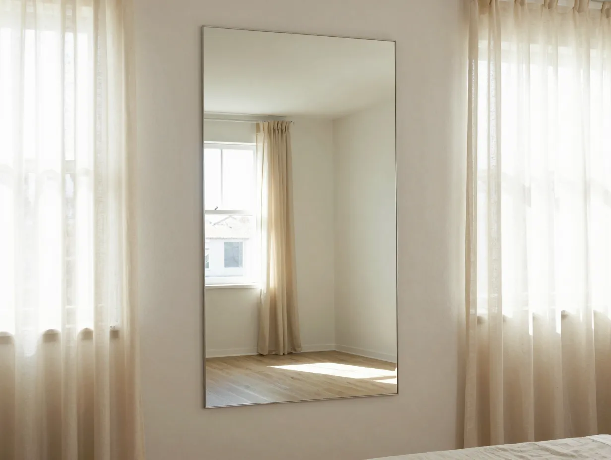 1 invest in one large mirror and place it strategically