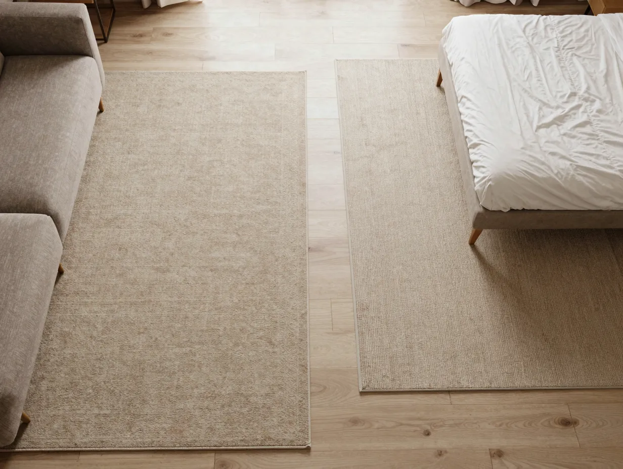 3 use rugs to define zones without building walls