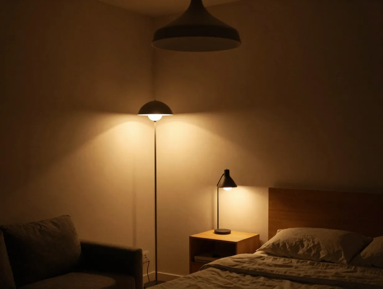 4 layer lighting from at least three heights