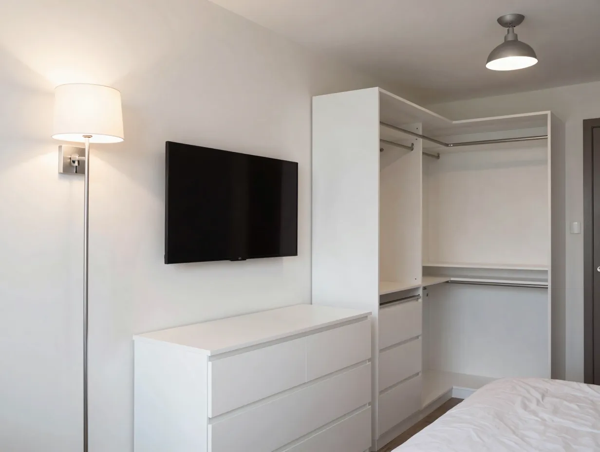 Maximize floor space in smaller rooms