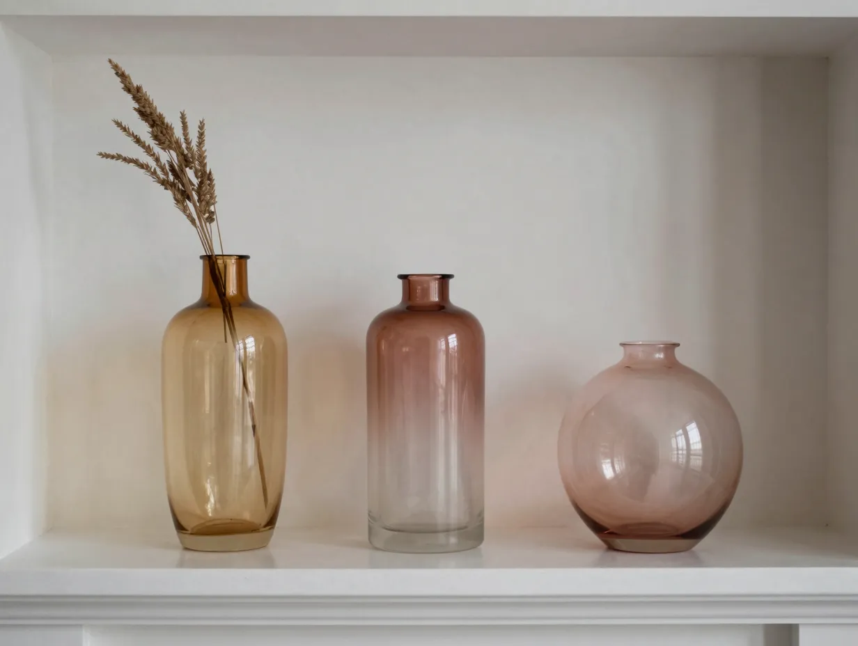 The gradient glass minimalist display