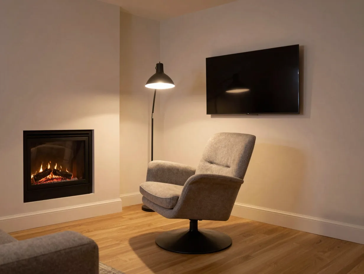 Choose swivel chairs for rooms with multiple focal points