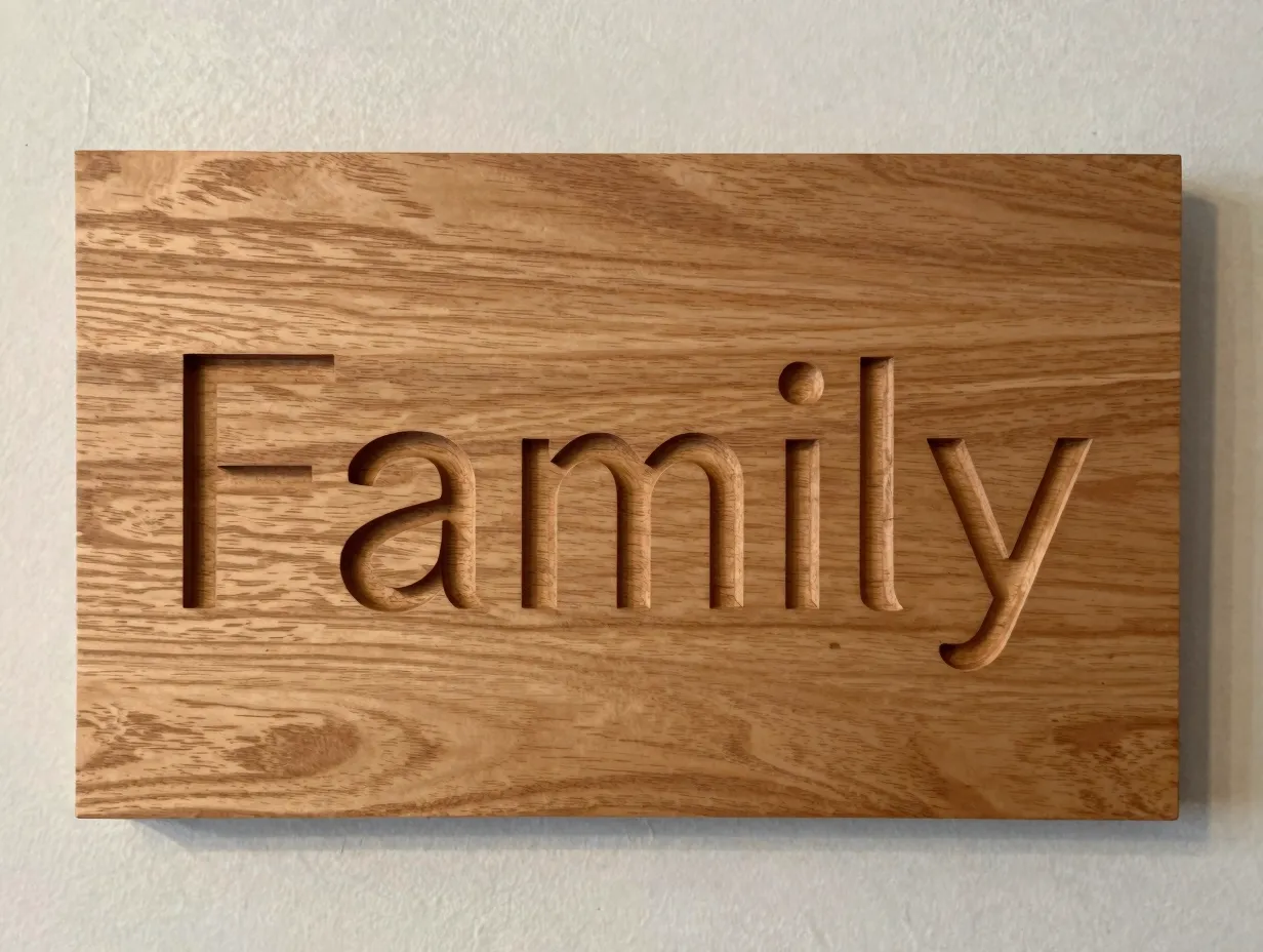 Personalize with custom carvings typography or culturally inspired pieces