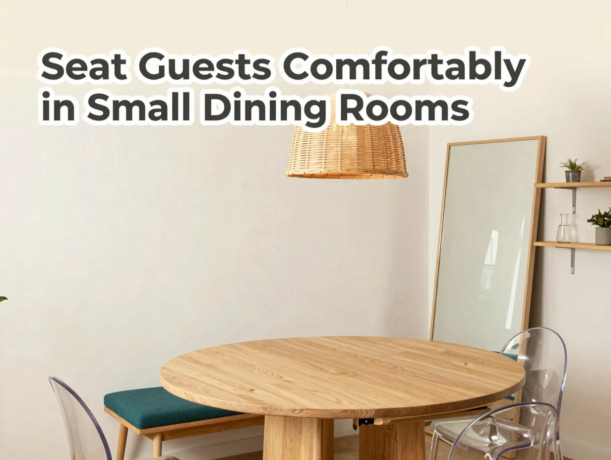 Seat guests comfortally in small dining rooms