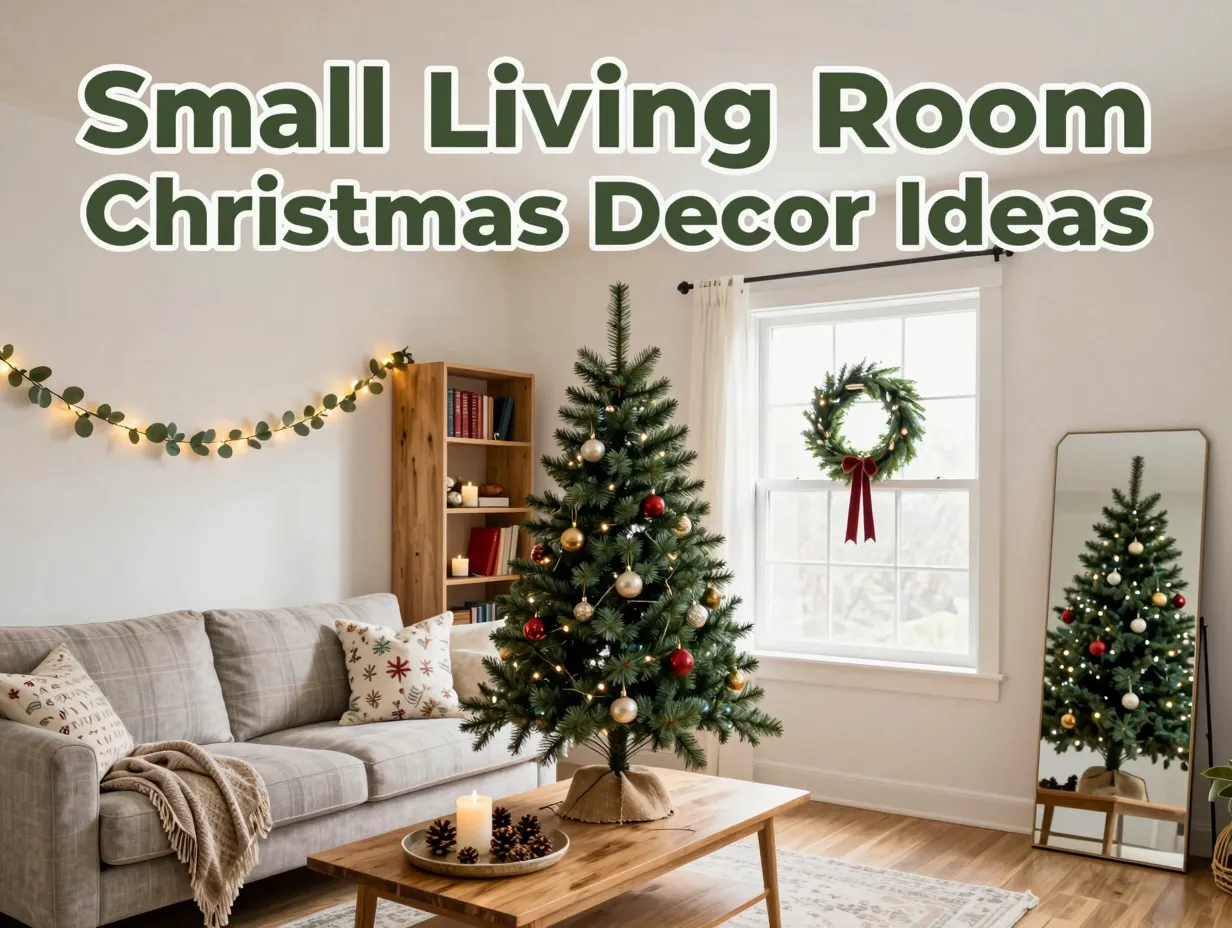 Small living room christmas decor ideas
