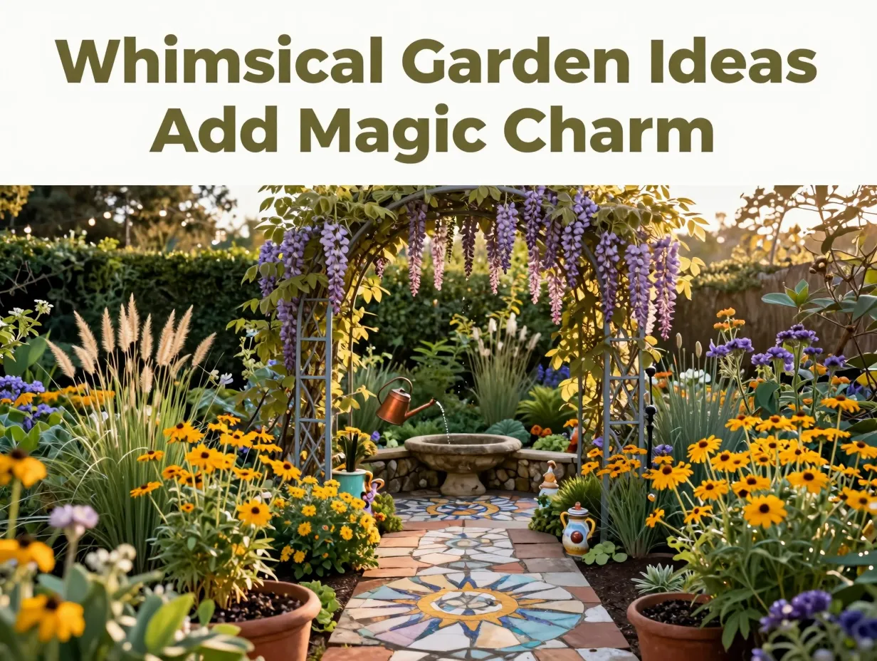 Whimsical garden ideas add magic charm