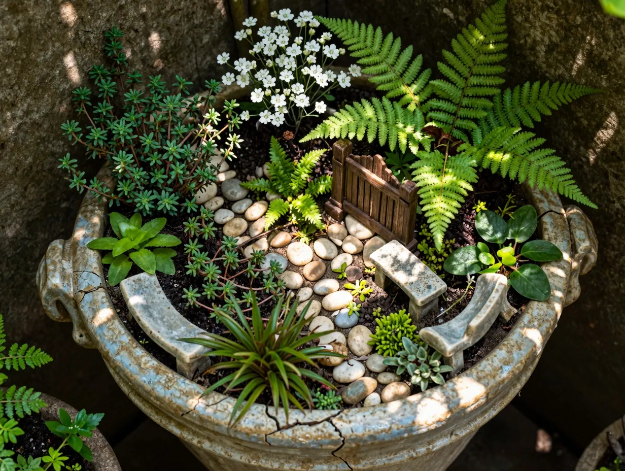Build a fairy garden as a living miniature world